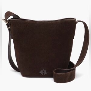Jayden leather Suede bucket crossbody Bag espresso